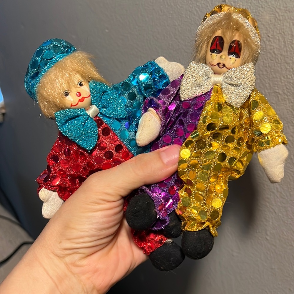 Vintage clown set of 2